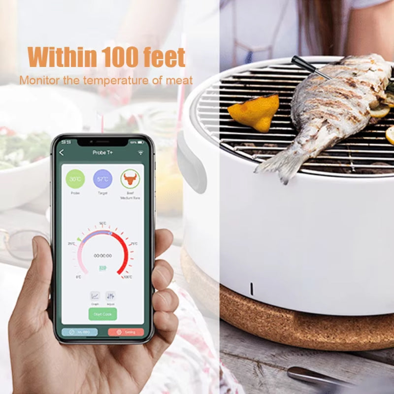 IgneeMon Bluetooth Meat Thermometer - Professional 1s Accuracy