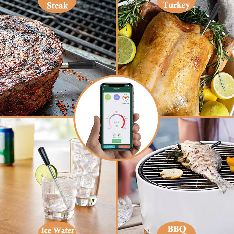 IgneeMon Bluetooth Meat Thermometer - Professional 1s Accuracy