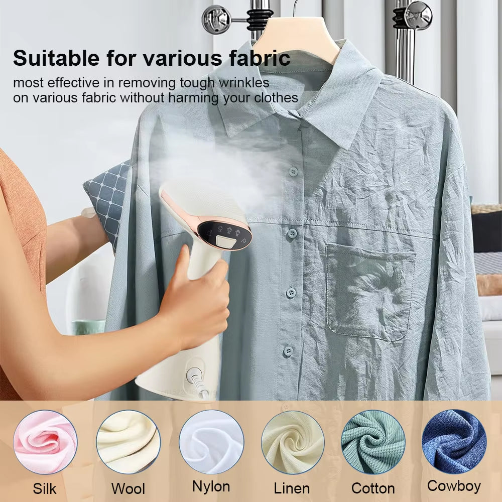 IronGeny Portable 1500W Clothes Steamer with 15s Heat-up