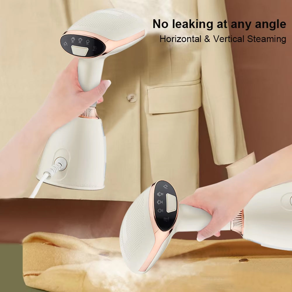 IronGeny Portable 1500W Clothes Steamer with 15s Heat-up
