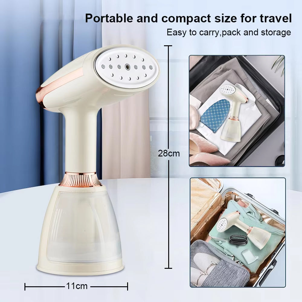 IronGeny Portable 1500W Clothes Steamer with 15s Heat-up