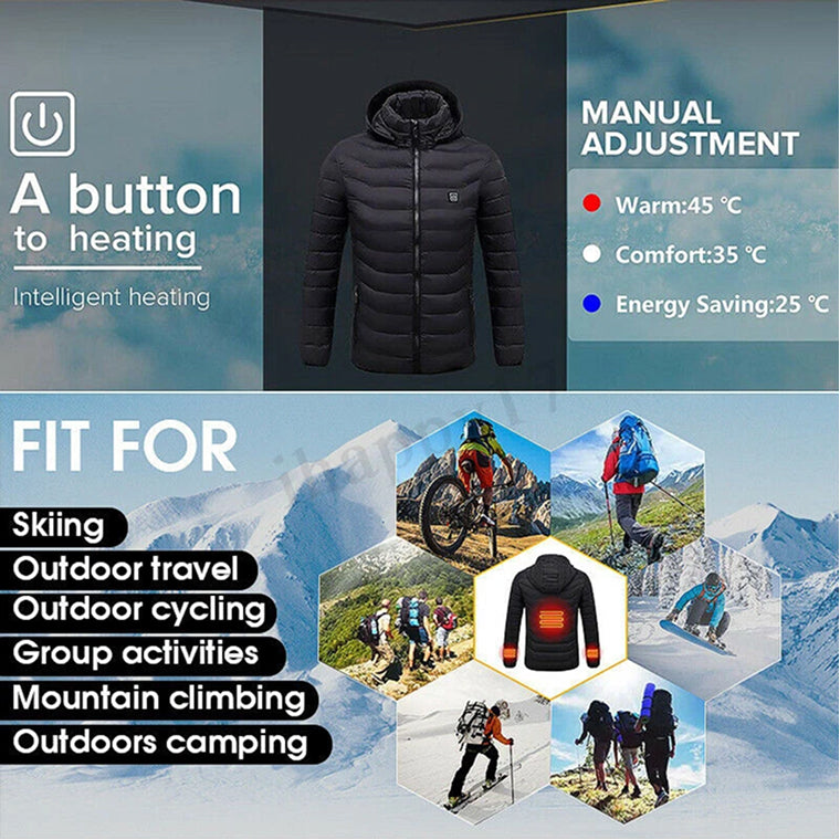 WarmixLit Heated Jacket - Lightweight Windproof Thermal Multi-Zone Coat