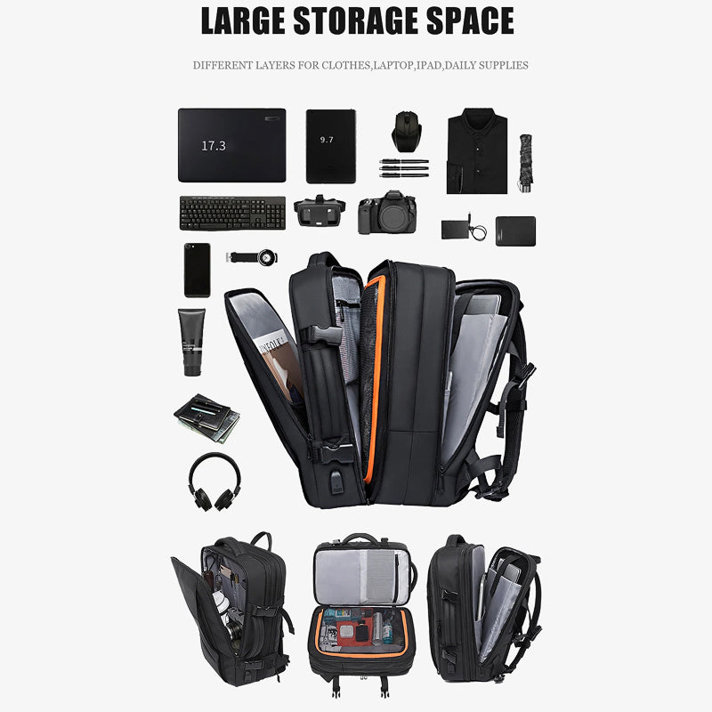 KagoPaki Expandable Waterproof Laptop Backpack