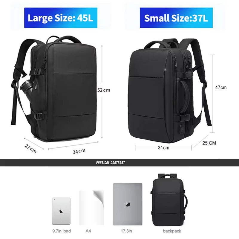 KagoPaki Expandable Waterproof Laptop Backpack