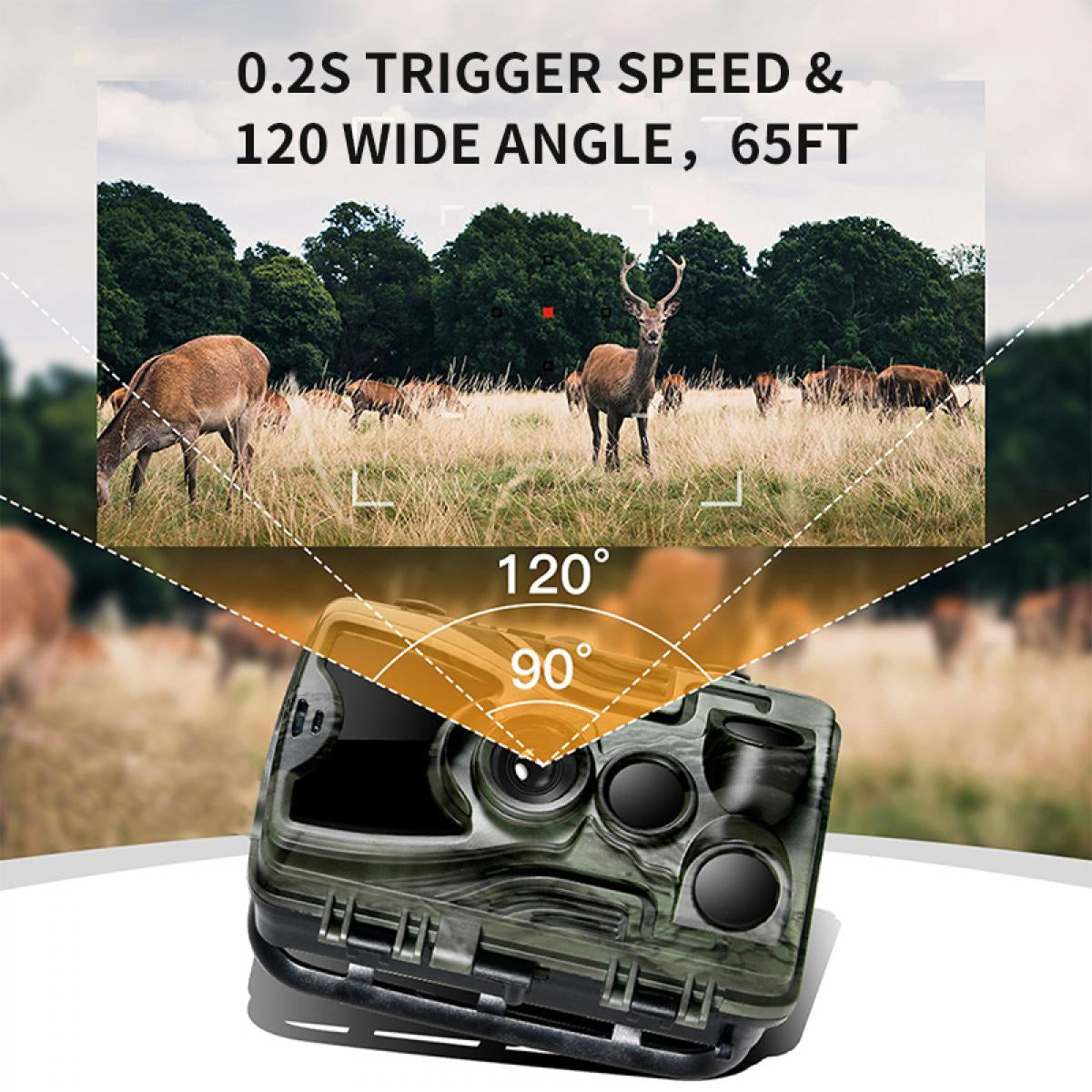 Kamerhunt 4K Cellular Hunting Trail Camera - 30MP No-Glow IR