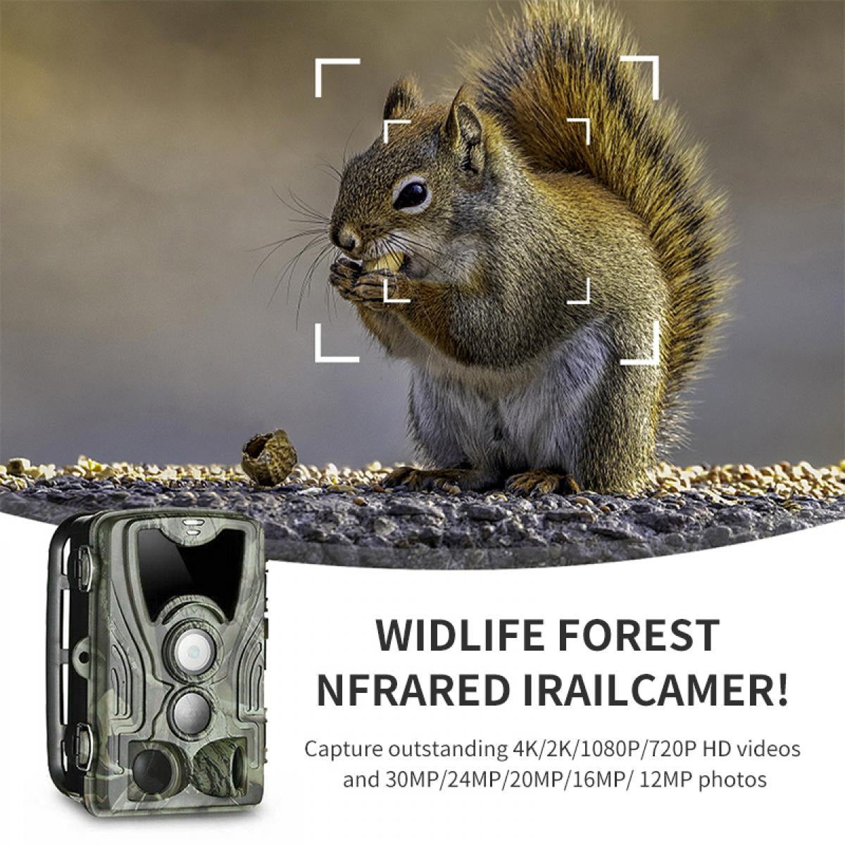 Kamerhunt 4K Cellular Hunting Trail Camera - 30MP No-Glow IR