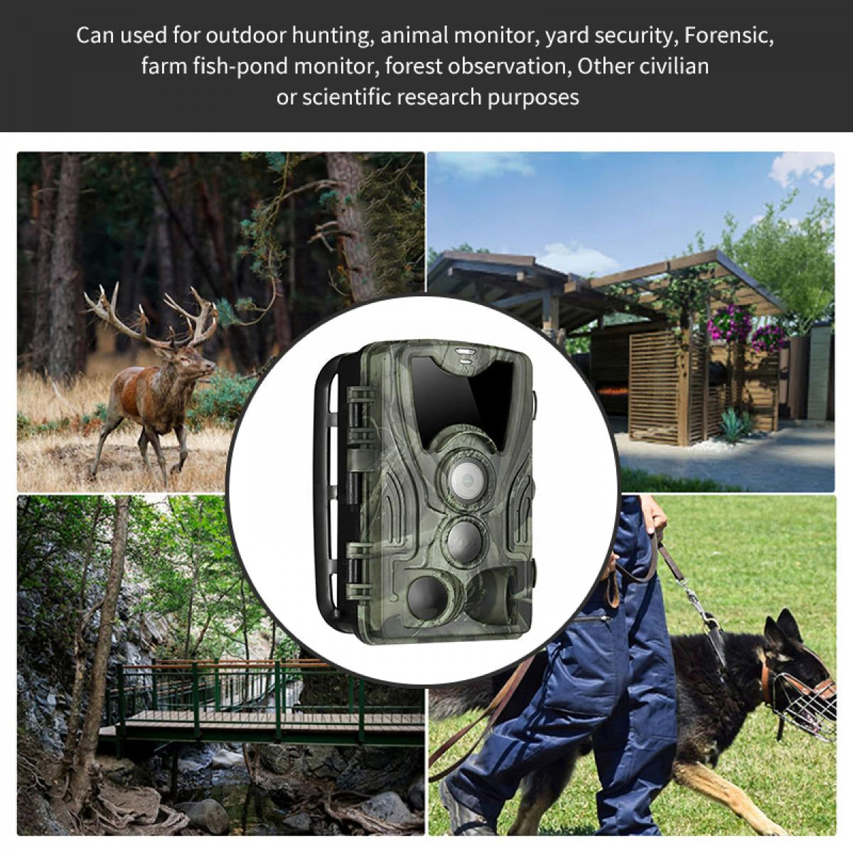 Kamerhunt 4K Cellular Hunting Trail Camera - 30MP No-Glow IR