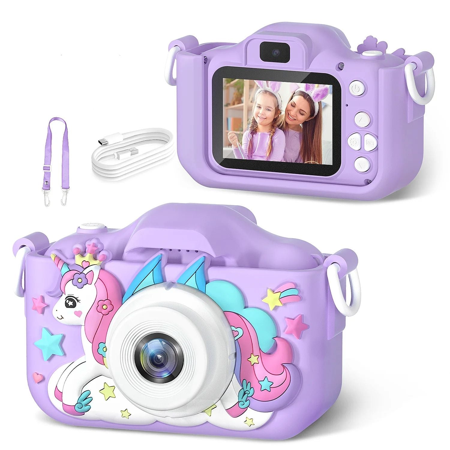 KidSnapor Dual Lens Kids Camera with 1080P HD Video & Selfie Mode