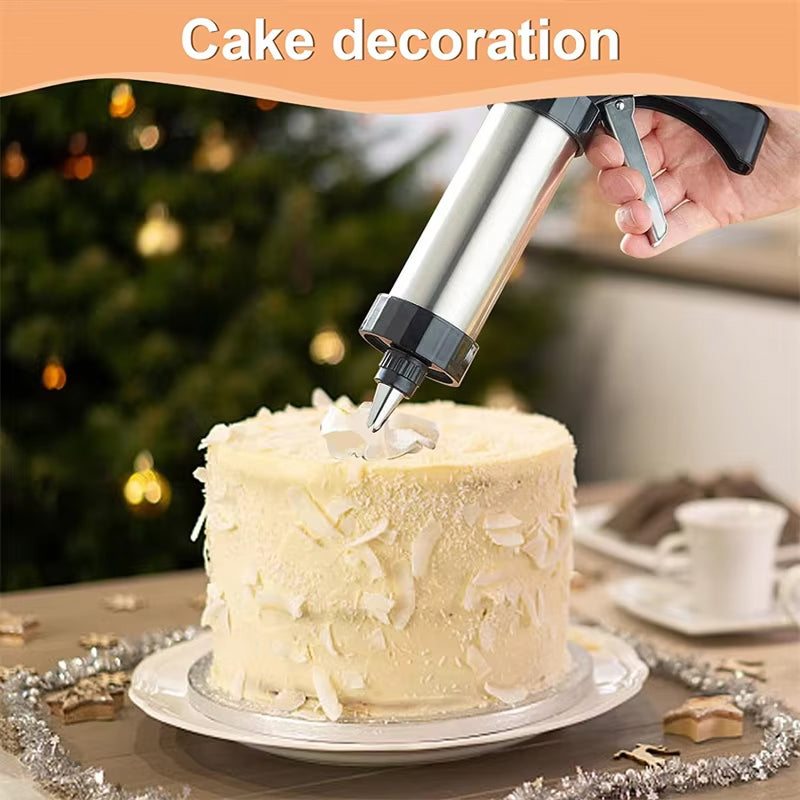 KiKyPress Professional Stainless Steel Cookie Press Set