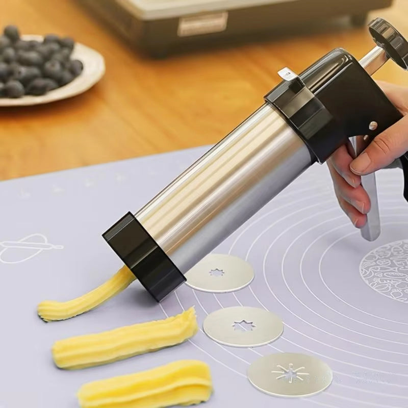 KiKyPress Professional Stainless Steel Cookie Press Set