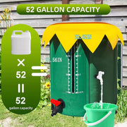 Kolirain 52-Gallon Collapsible Rain Barrel Water Butt UK