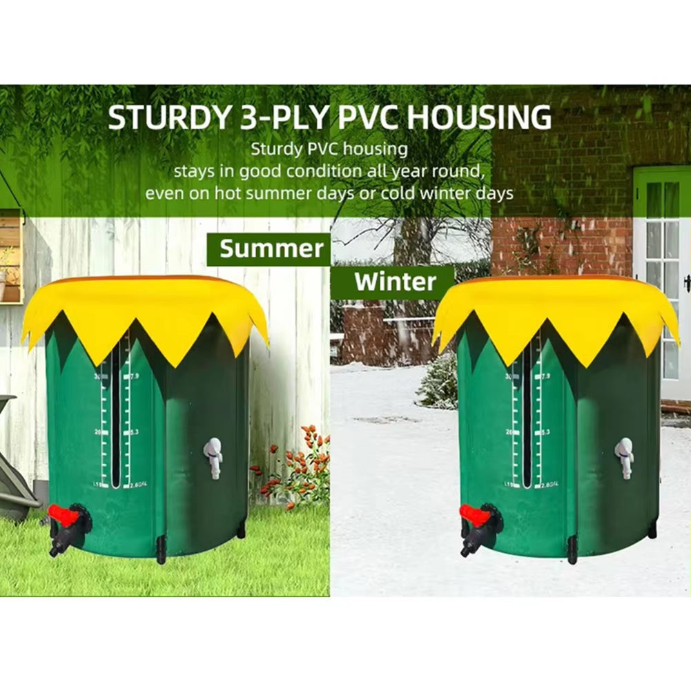 Kolirain 52-Gallon Collapsible Rain Barrel Water Butt UK
