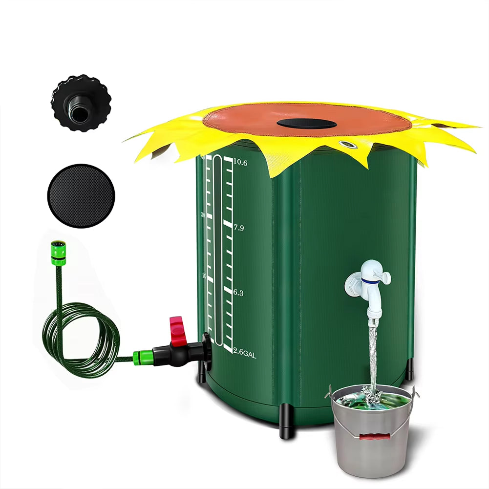 Kolirain 52-Gallon Collapsible Rain Barrel Water Butt UK