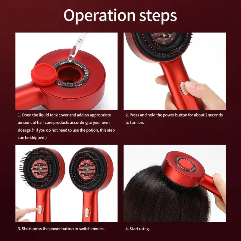 KomeeSol Red Light Therapy Hair Brush