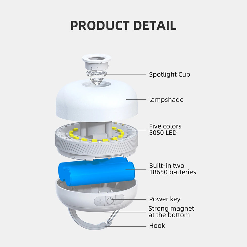 Lampterny 2 Multi-Color Rechargeable Camping Lantern