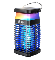Linishix 2,100 Sq Ft Solar Powered Bug Zapper & Outdoor Lantern