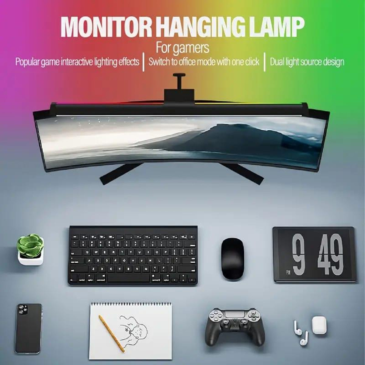 Liupway RGB Monitor Light Bar with Dream Color Effects