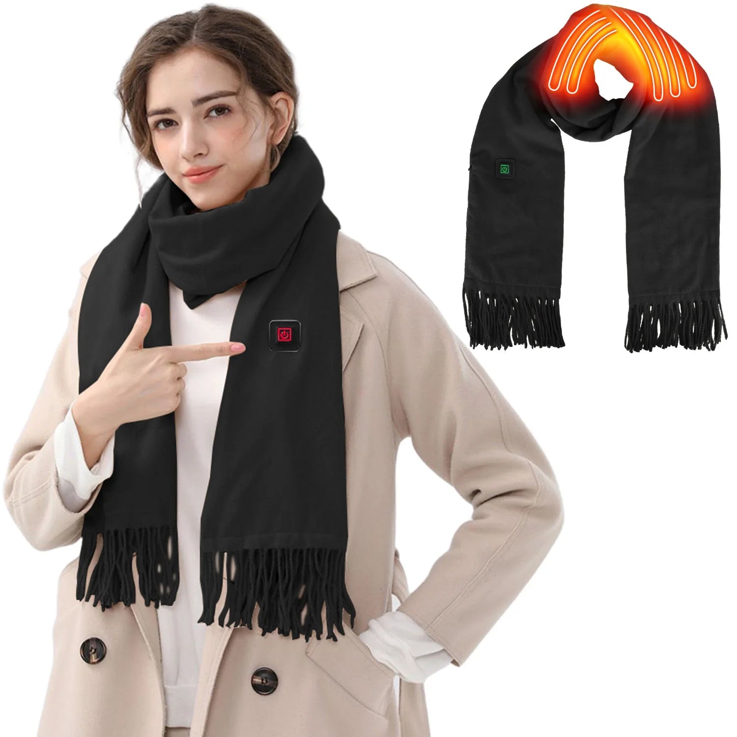 MarieLif Smart Heated Scarf with 3 Temperature Settings