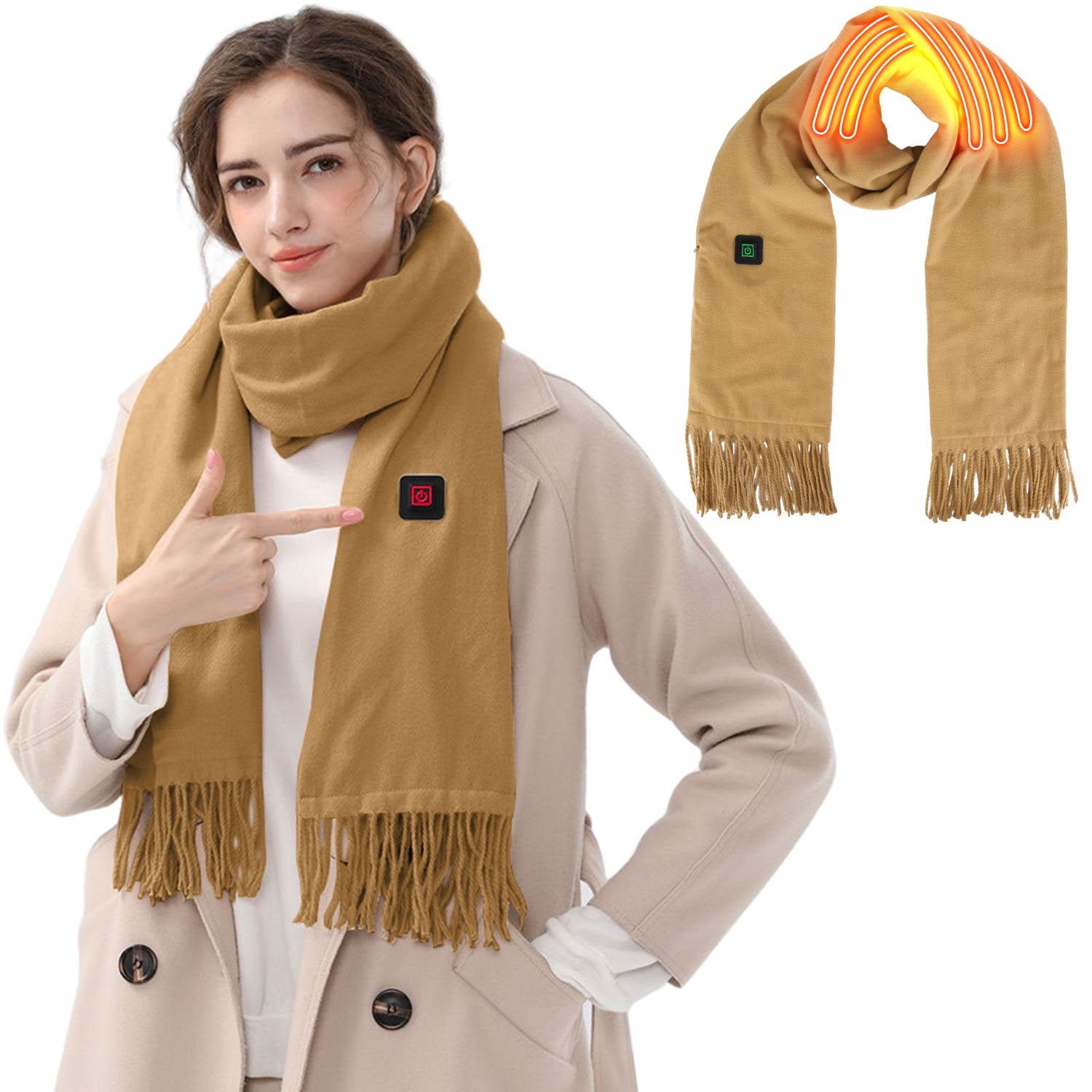 MarieLif Smart Heated Scarf with 3 Temperature Settings