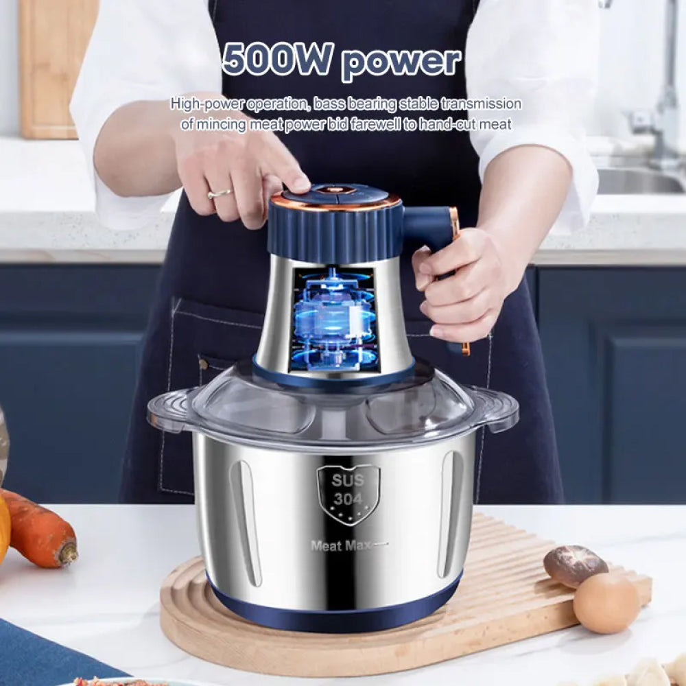 MinceBlit 500W Electric Meat Grinder with 5L Stainless Steel Bowl
