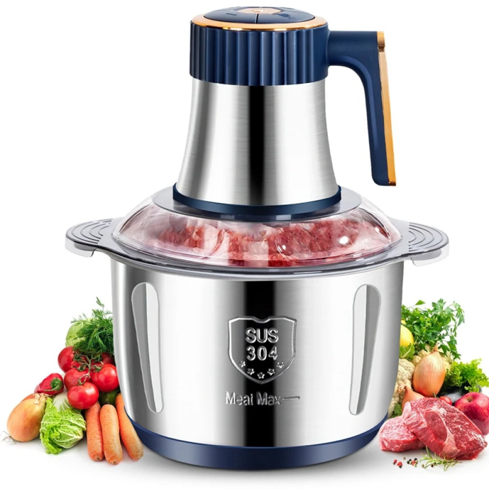 MinceBlit 500W Electric Meat Grinder with 5L Stainless Steel Bowl