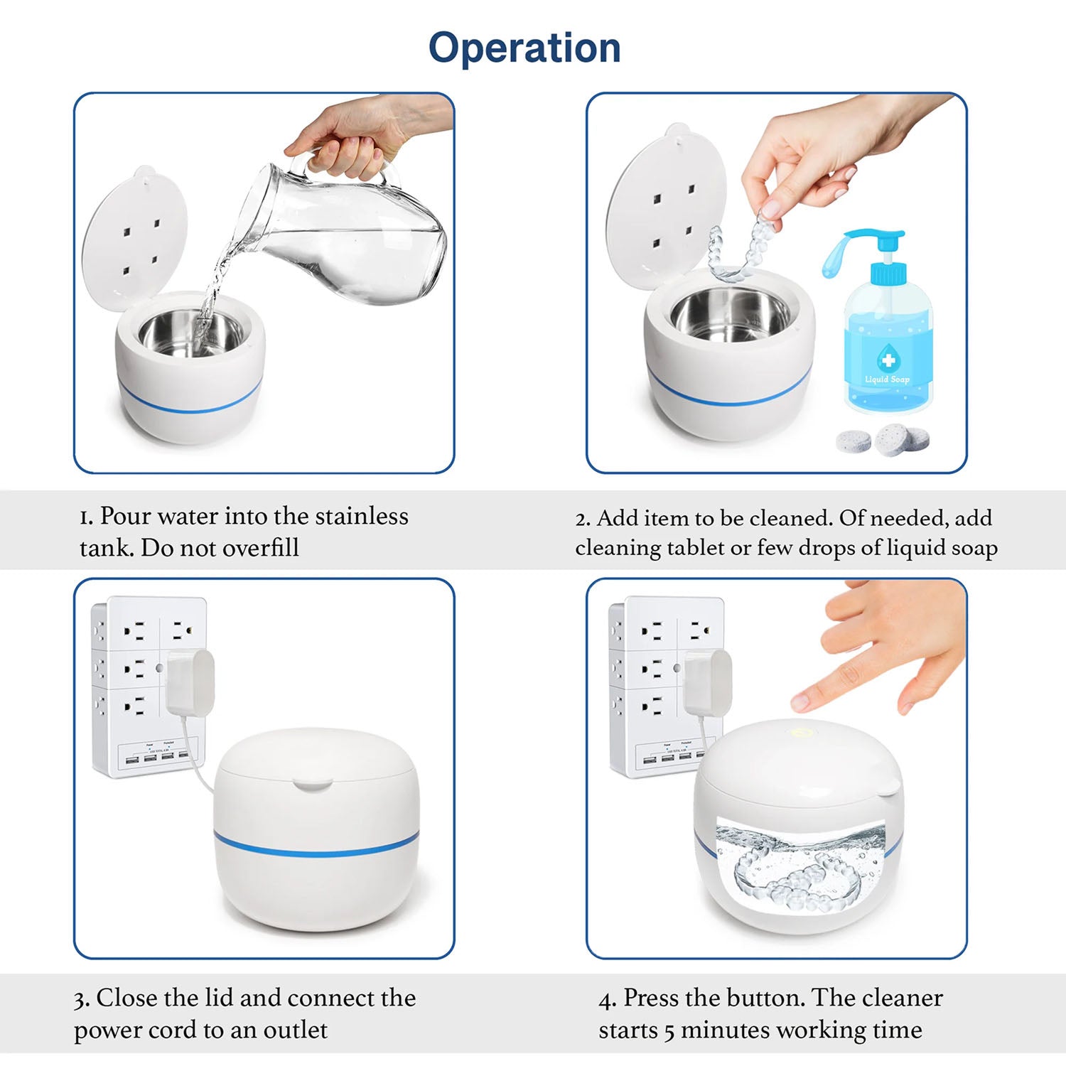MintPolu Ultrasonic Dental Cleaner