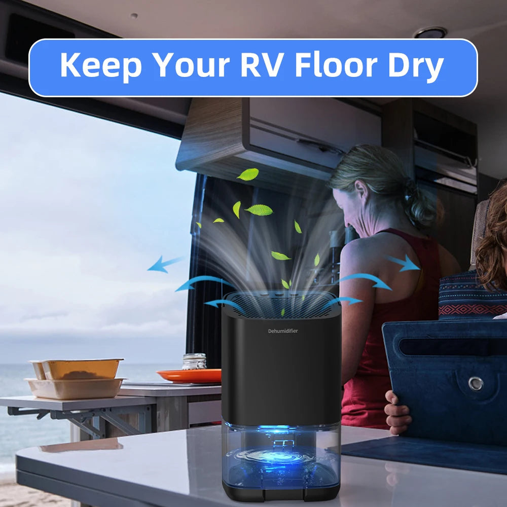 MisteAway 1000ml Quiet Small Dehumidifier for Bedroom & Closet