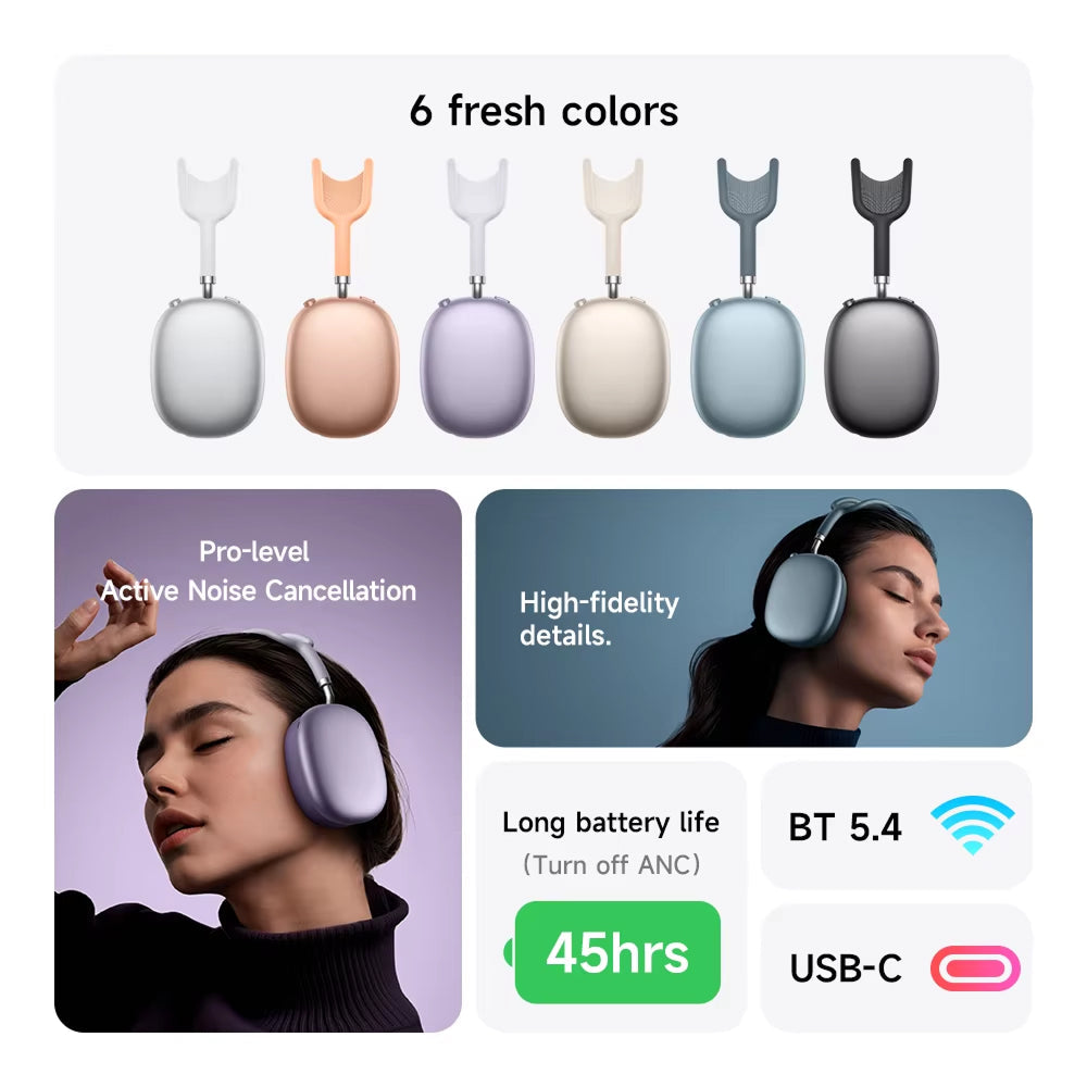 ZennO Active Noise Cancelling Wireless Headphones
