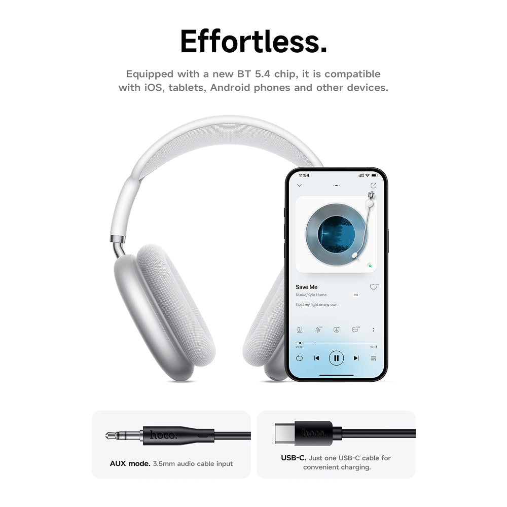 ZennO Active Noise Cancelling Wireless Headphones