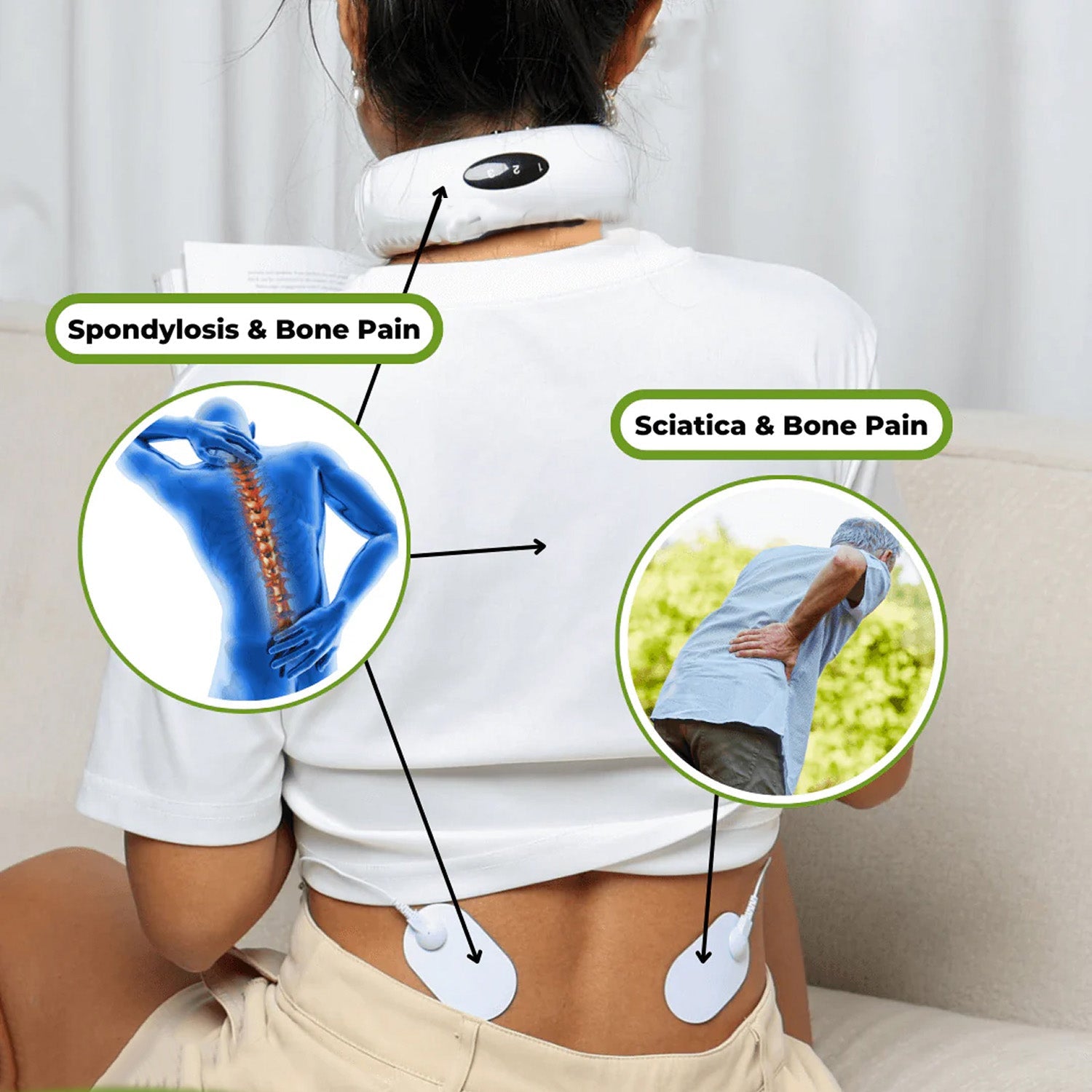 NeckyEase Portable TENS Lymphatic Massager for Neck Pain