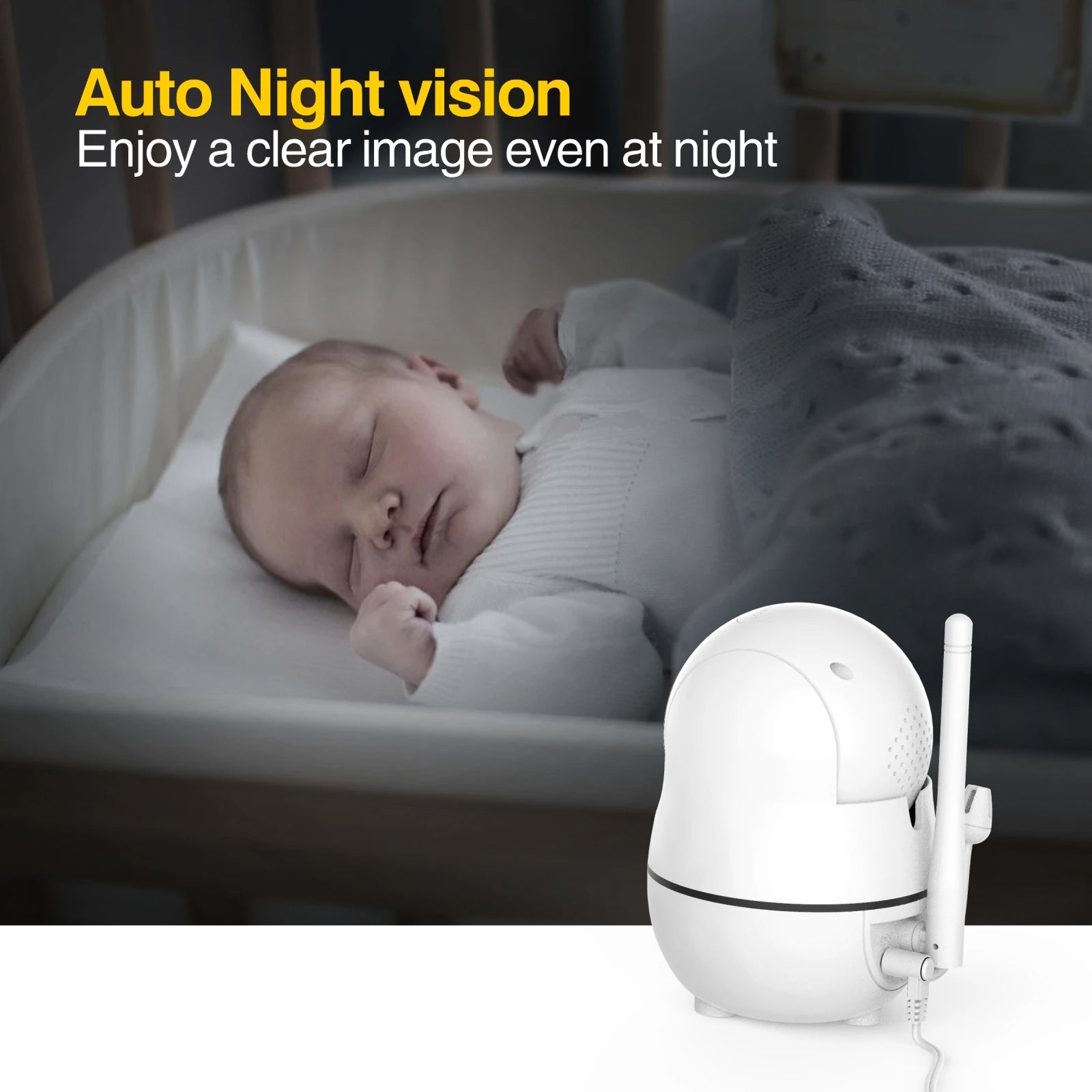 NetoLulla Hack-Proof HD 1080P Baby Monitor with Pan/Tilt