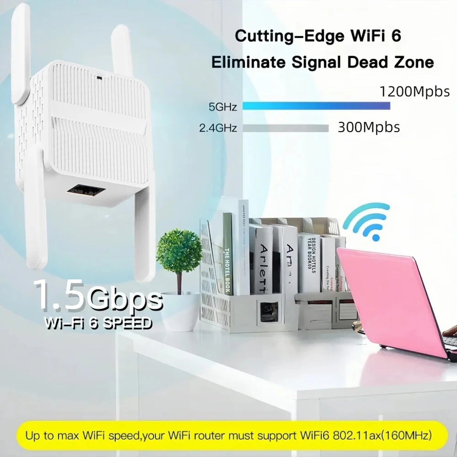 NexEvilon 1500Mbps High Speed Wifi Booster Extender