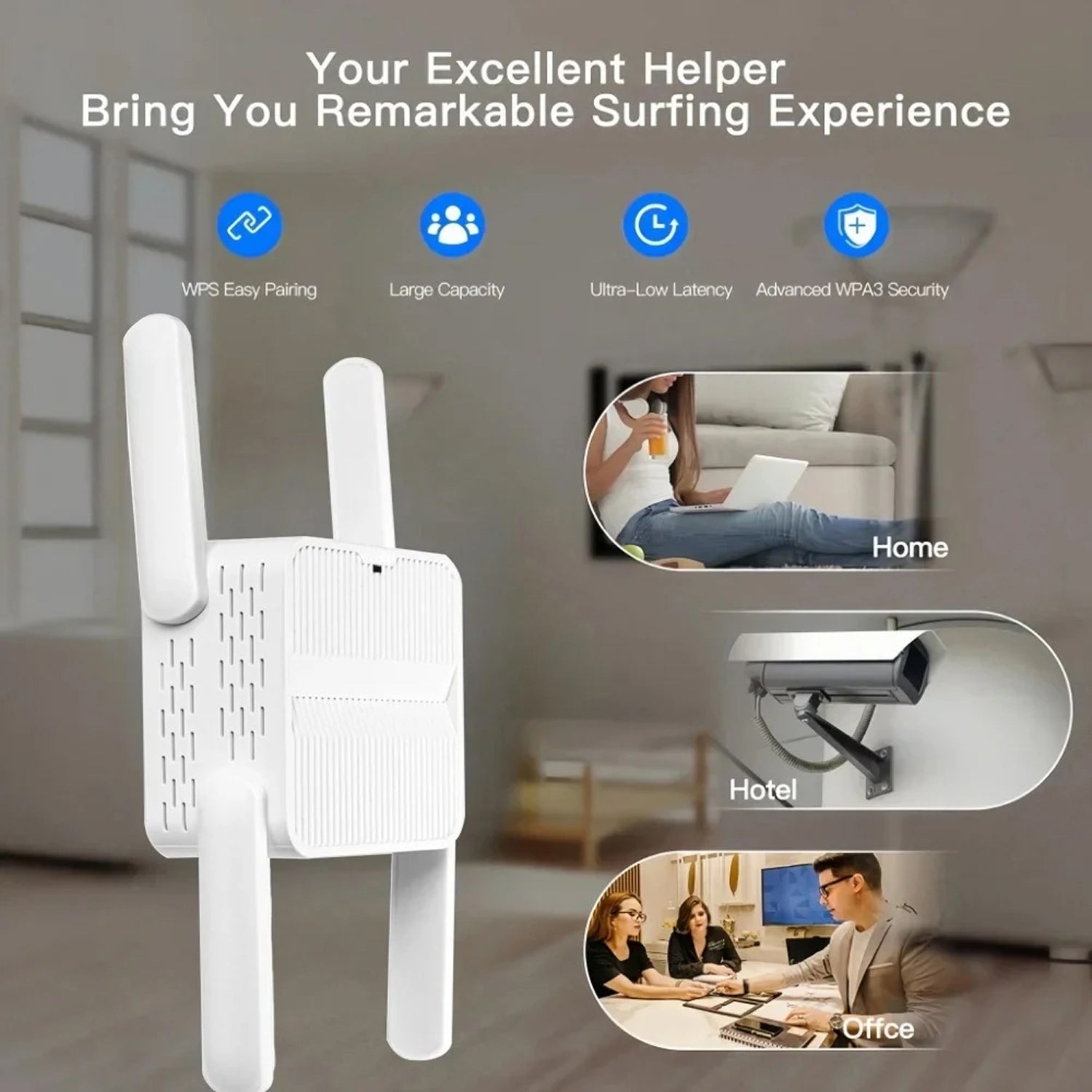 NexEvilon 1500Mbps High Speed Wifi Booster Extender