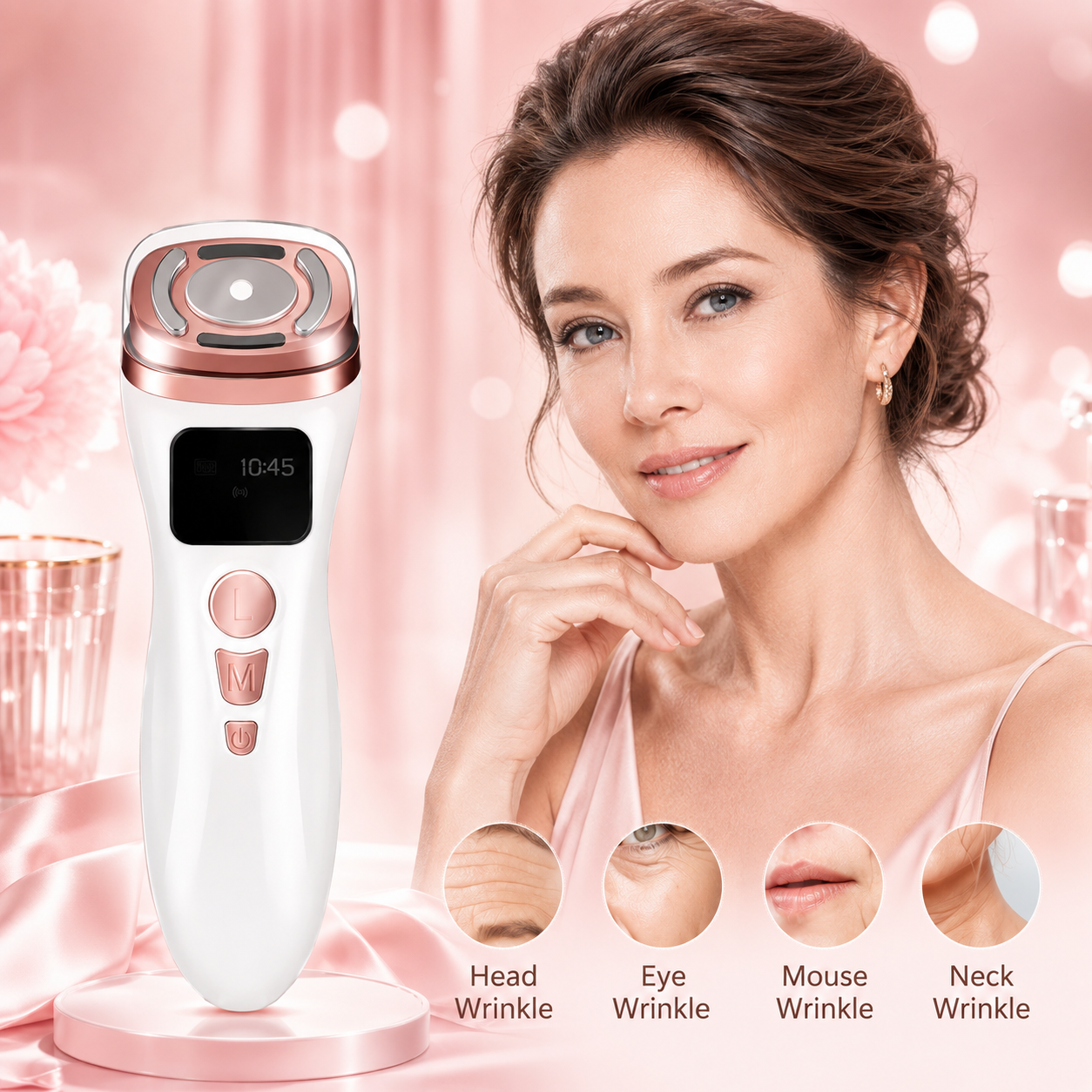 Faceluxir EMS & Thermal Contouring Wand Facial Toning Device