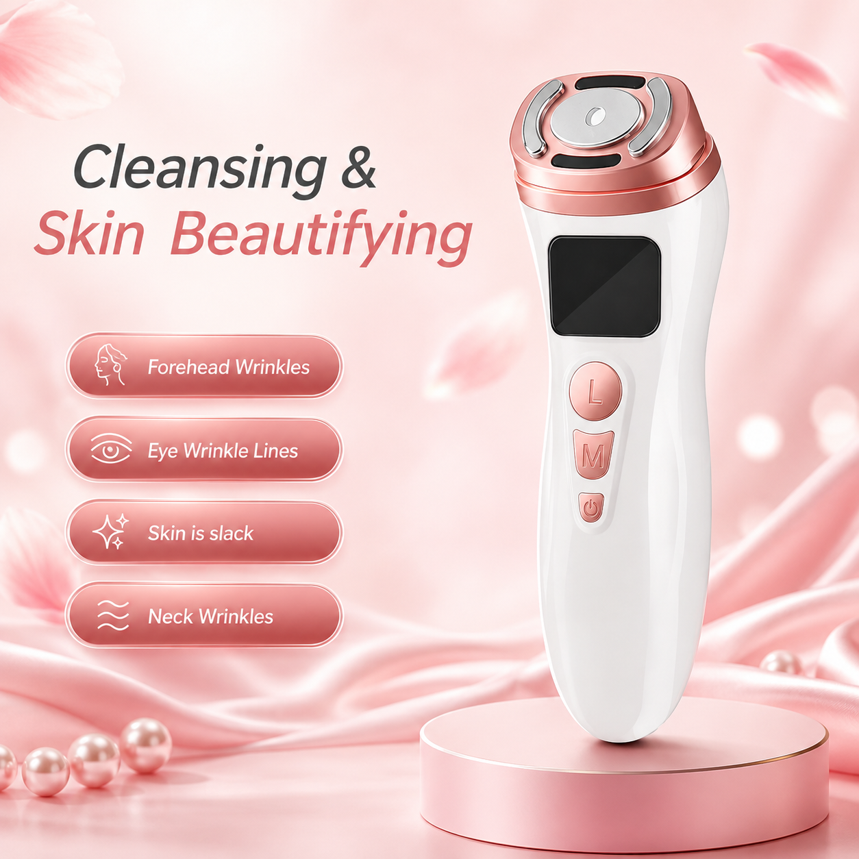 Faceluxir EMS & Thermal Contouring Wand Facial Toning Device