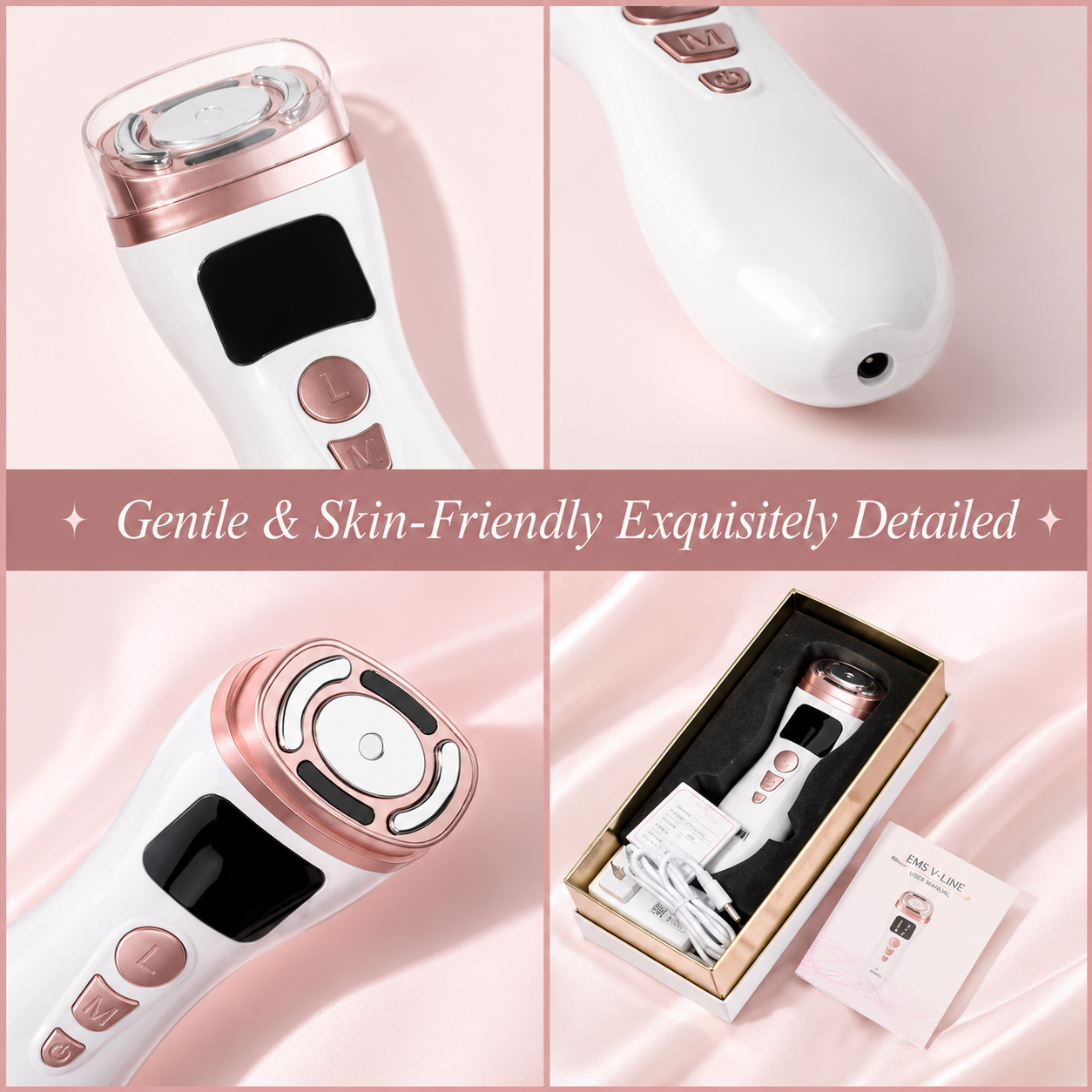 Faceluxir EMS & Thermal Contouring Wand Facial Toning Device