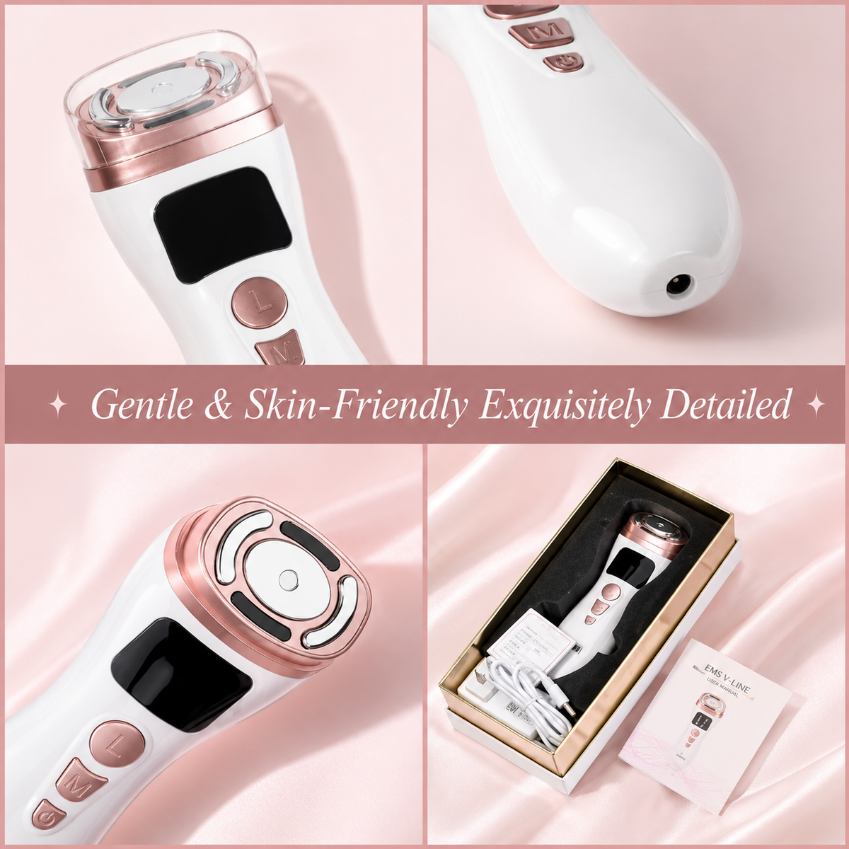Faceluxir EMS & Thermal Contouring Wand Facial Toning Device