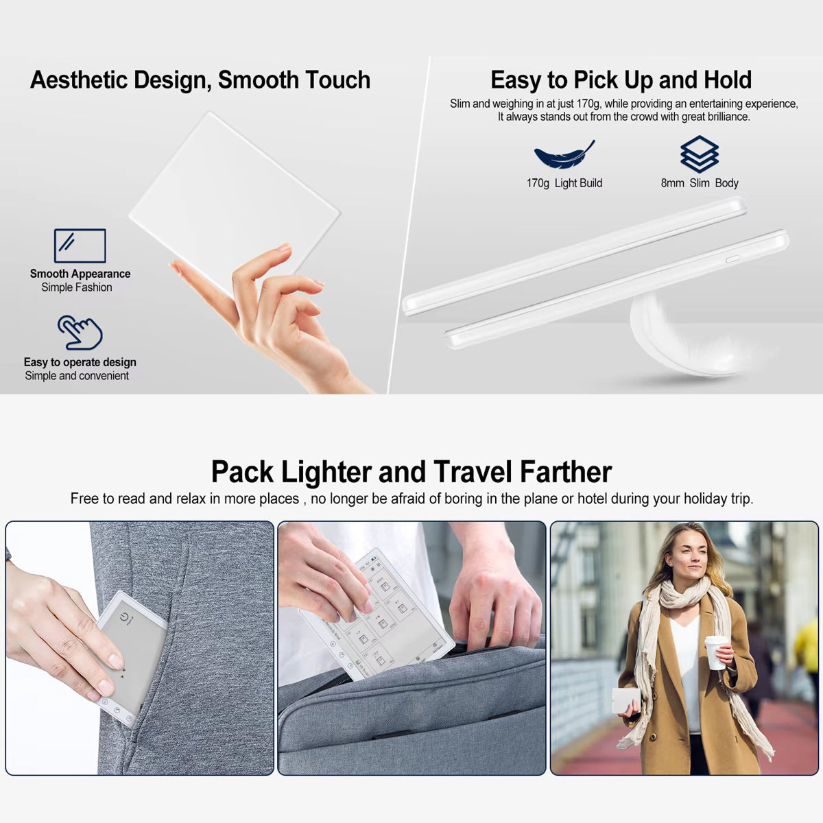 NovelXis LCD Screen E-Ink  E Book Reader