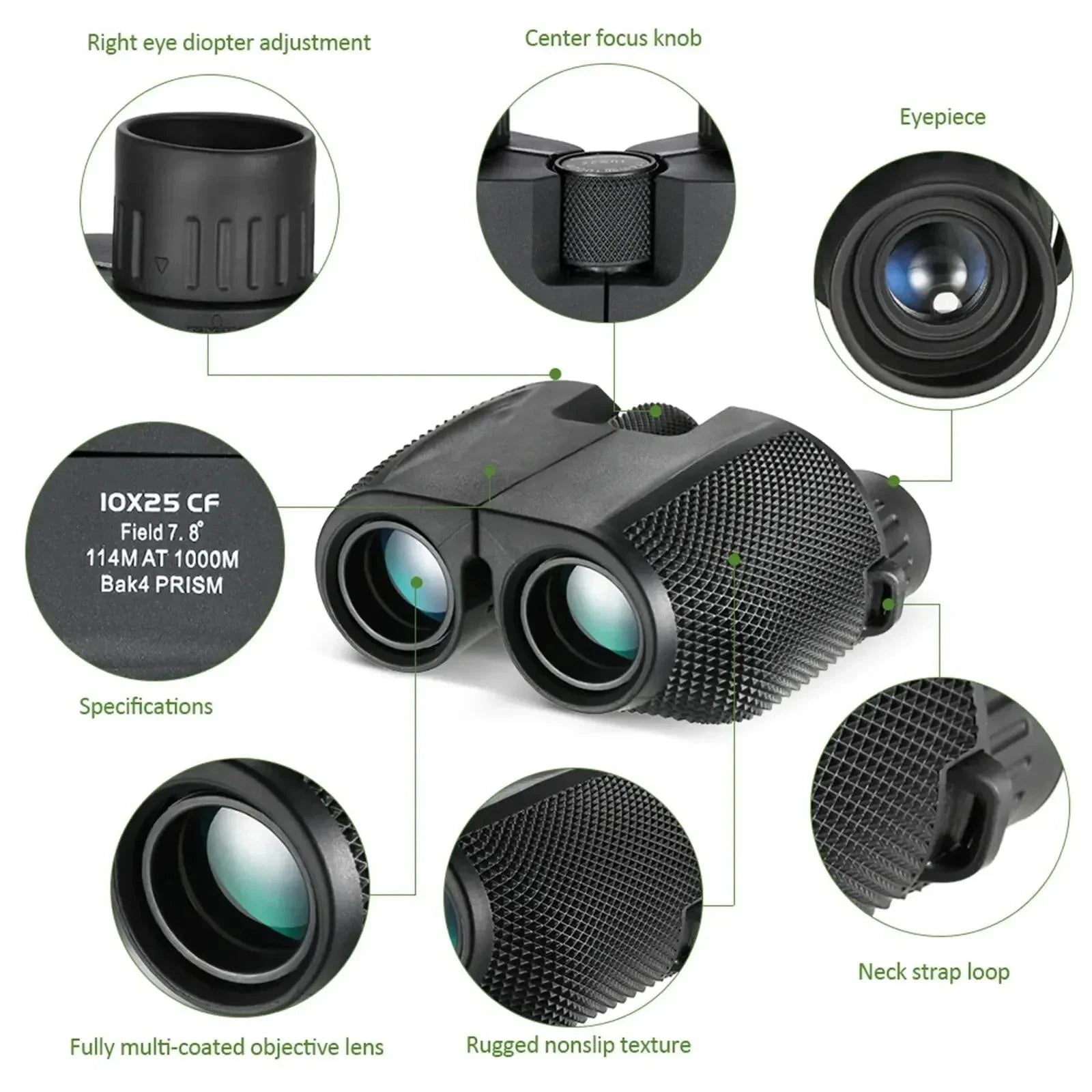 LuroVue HD Compact Binoculars