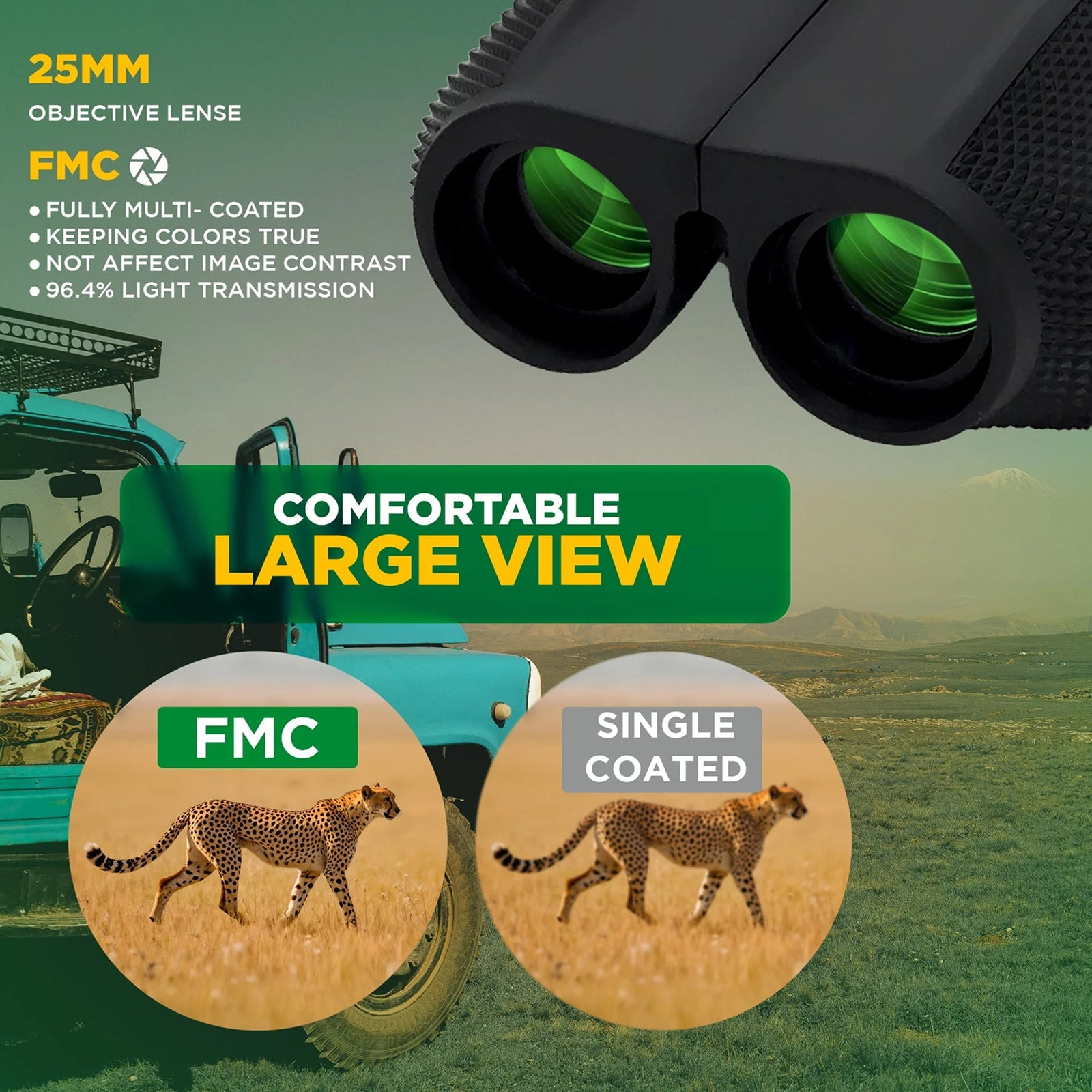 LuroVue HD Compact Binoculars