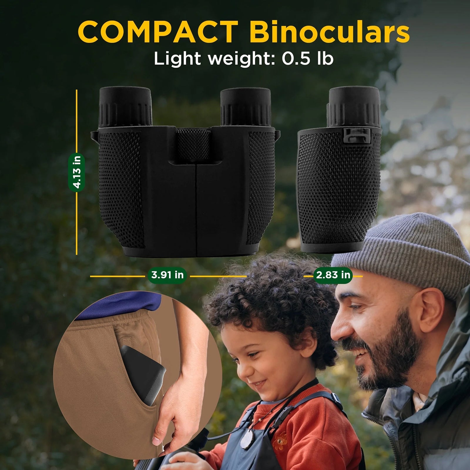 LuroVue HD Compact Binoculars