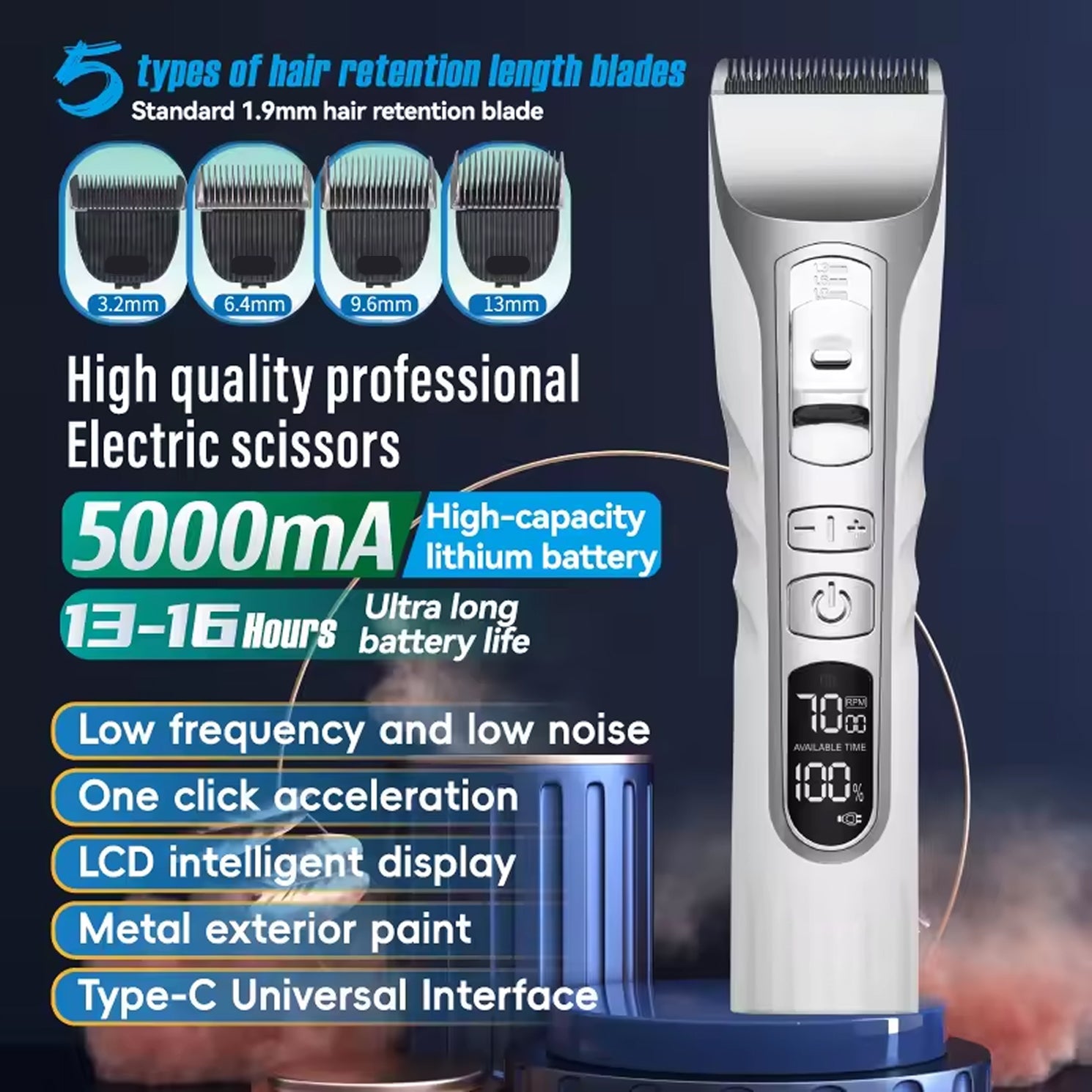 PawfecPro Whisper-Quiet Cordless Dog Clippers for Home Grooming