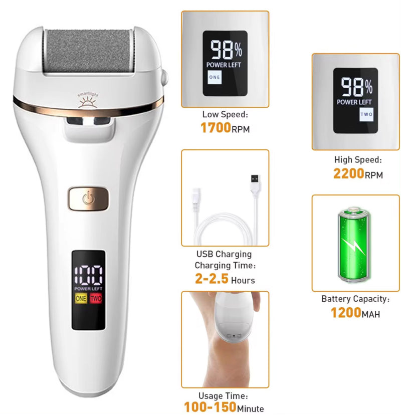 Pedimooth Professional Electric Callus Remover & Foot File