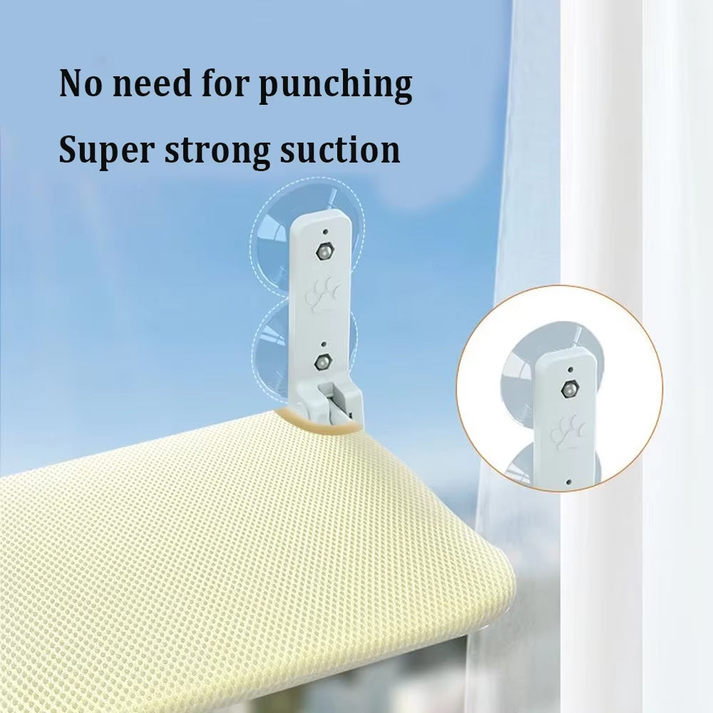 PetRylax Foldable Cat Window Perch 15kg Capacity
