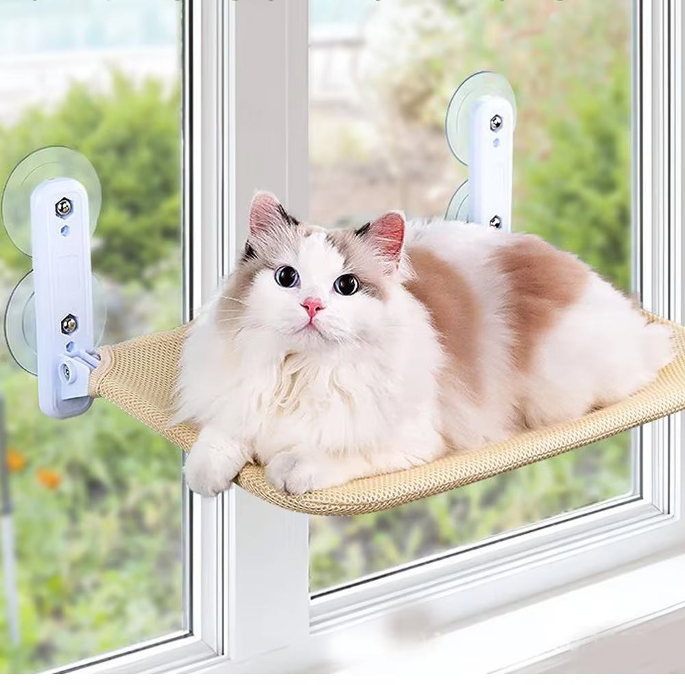 PetRylax Foldable Cat Window Perch 15kg Capacity