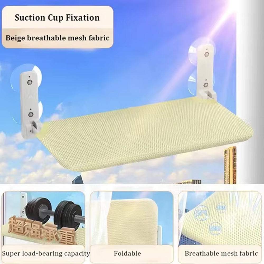 PetRylax Foldable Cat Window Perch 15kg Capacity