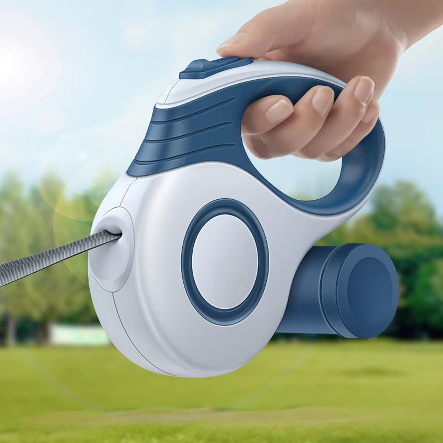 PettyLix Pro Retractable Dog Leash with Waste Compartment