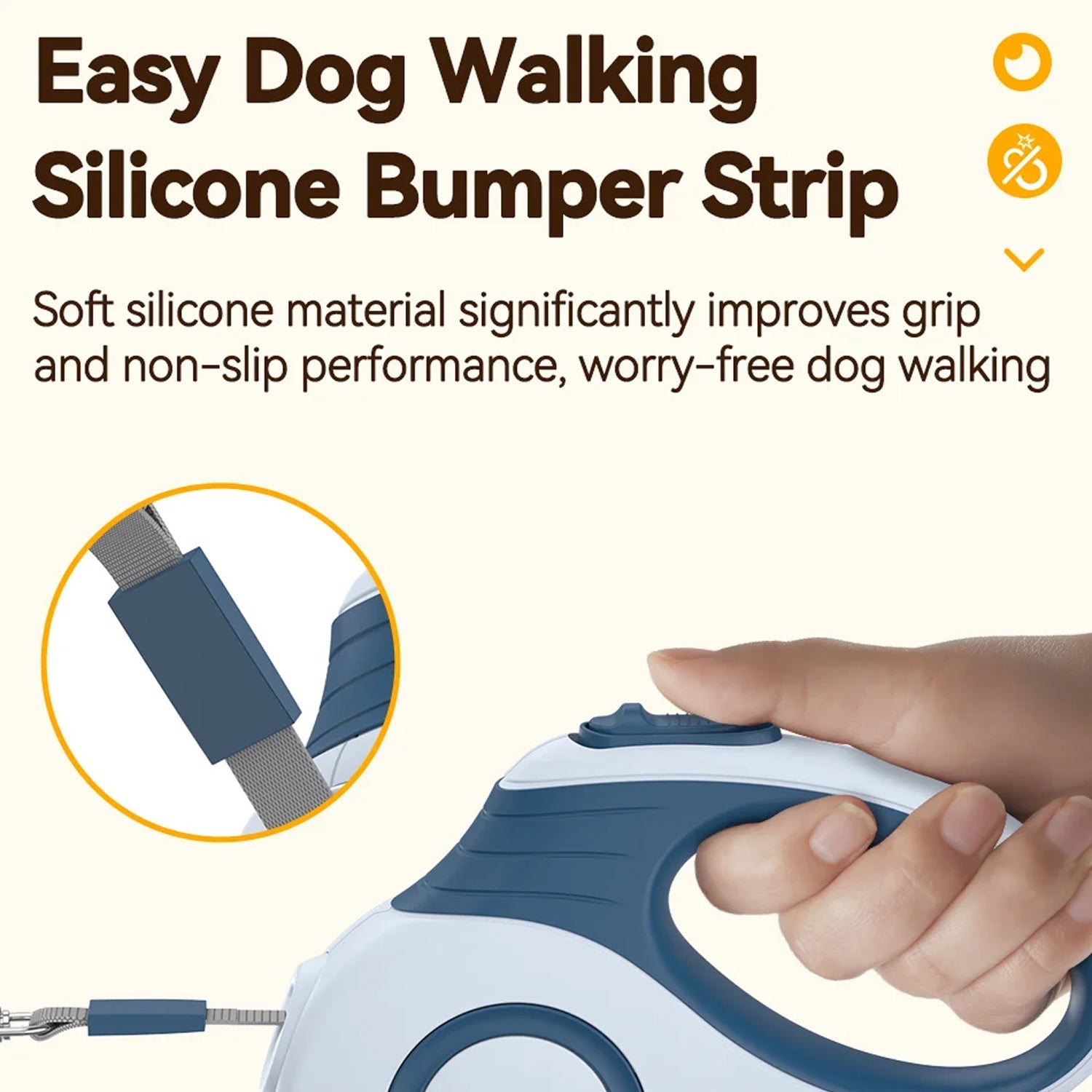 PettyLix Pro Retractable Dog Leash with Waste Compartment