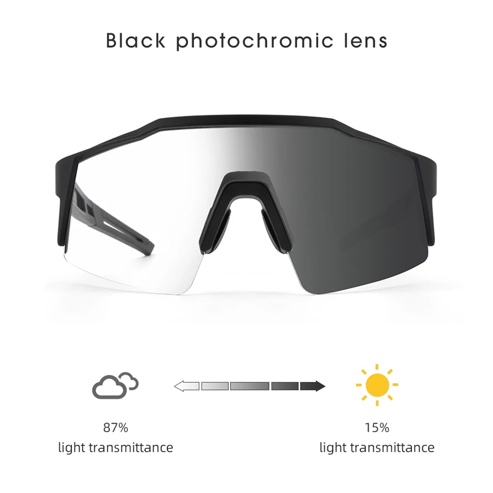 PidalSpex v2 Photochromic Cycling Sunglasses - Military Grade Optics