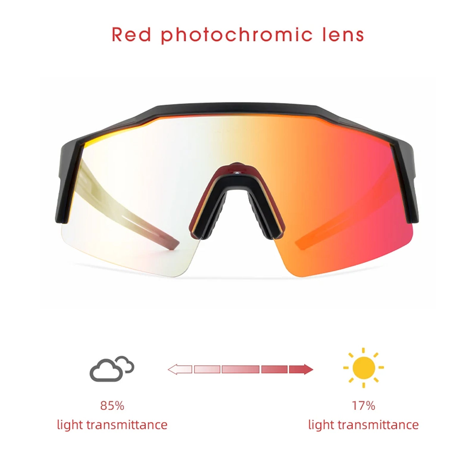 PidalSpex v2 Photochromic Cycling Sunglasses - Military Grade Optics